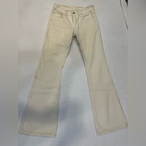 Brandy Melville cream colored flare jeans (low waisted)
